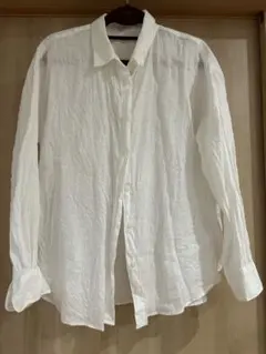 【UNIQLO】麻100％　長袖シャツ