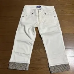 BURBERRY BLUELABEL 七分丈 ホワイトデニム36