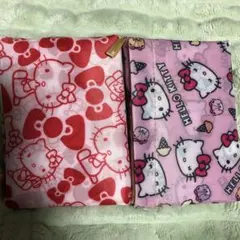 新品　特大　ハローキティ　エコバッグ　2種　折り畳みバッグ ショッピング