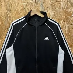 adidas ジャージ ジャケット ブラック/ホワイト