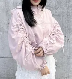 INGNI♡袖リボン付きマウンテンパーカー