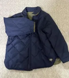 ギャップベビー　ネイビー×カーキ リバーシブルアウター90