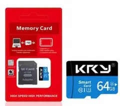 64GB マイクロSDカード　アダプター　新品未開封