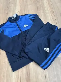 adidas ジャージ 110サイズ ネイビー/ブルー　上下セット