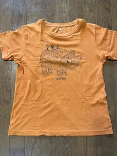 mont-bell 半袖Tシャツ オレンジ クマ柄 谷口智則モデル