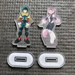 僕のヒーローアカデミア アクリルスタンドセット　緑谷出久と麗目お茶子