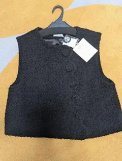 acka peplum tweed vest - メルカリ