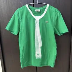 LACOSTE ネクタイプリント Tシャツ グリーン サイズ2
