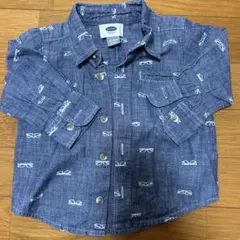 OLD NAVY 眼鏡柄長袖シャツ 12-18M