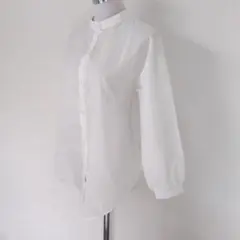 ♡シンプル♡長袖ブラウス 薄手 白