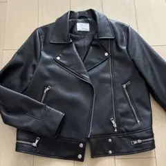 値下げ　ZARA ザラ　フェイクレザー　ジャケット　ライダースジャケット