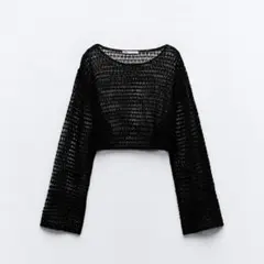 ZARA クロシェスウェットシャツ