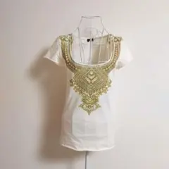 goa　ゴア　フェイクプリント　カットオフ　カットソーのサムネイル