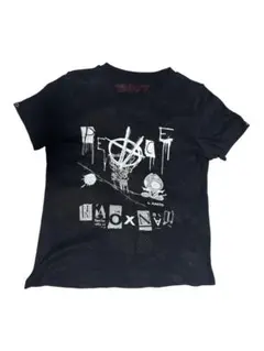 h.NAOTO ANARCHY スカルプリント Tシャツ ブラック ブリーチT】JERZEES I GOT YOUR BACK 骸骨 ガイコツ ドクロ スカル トップス