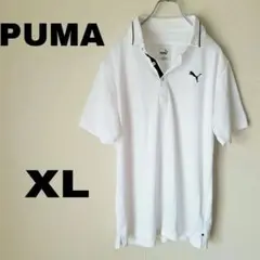 PUMA　ポロシャツ　XL　ホワイト　プーマ　ゴルフ　美品