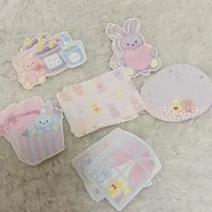 うさぎフレークシール