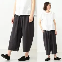 GRAMICCI×BEAMS BOY別注ギャババルーンパンツ ストライプ フリー