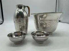 未使用 錫製 御盃 一対 二客 酒盃 ぐい呑み 共箱 約59g 酒器 ぐい呑（桐箱入）｜錫製雑貨・酒器の通販は能作オンライン