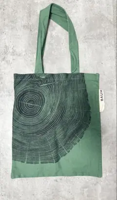BAUM 木の年輪柄 トートバッグ グリーン