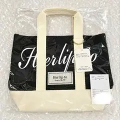 Herlipto ハリプ トートバッグ black ブラック　新宿ルミネ限定　黒のサムネイル