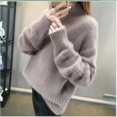 レディース♡ニット♡モヘア♡ふわふわ♡ベージュ