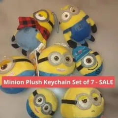 ミニオン ぬいぐるみキーチェーン 7個セットMINIONS SALE