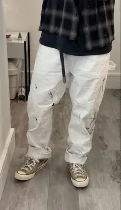 ペンキ Dickies ダブルニー 白 W34#268 ペンキ Dickies ダブルニー 白 W34#268 - メルカリ