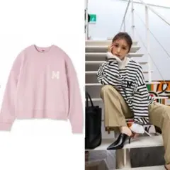 ミラオーウェン Mila Owen トレーナー見えニットフリーサイズ　ピンク