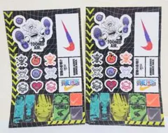 ONE PIECE x NIKE　スペシャルコラボステッカー　ジャンプ付録2枚