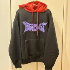 ISTKUNST パーカー ブラック レッド Sサイズ　裏起毛