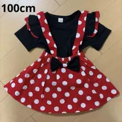 ミニーマウス　コスプレ　セットアップ　ワンピース　100