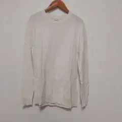 アイボリー 長袖 Tシャツ Mサイズ