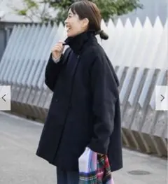 ネイビー チェスターコート