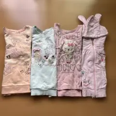 メゾピアノ　トレーナー　パーカー　4枚セット