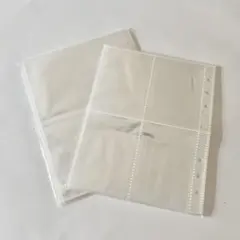 A5 6穴 トレカリフィル 2ポケット 4ポケット 各10枚 20枚セット