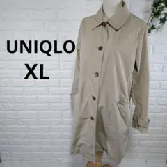 美品/UNIQLO /ベージュ トレンチコート /撥水加工/サイズXL