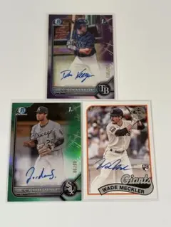 【3枚セット】Dominic Keegan Topps Bowman Auto