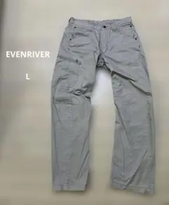 EVENRIVER L 作業ズボン　ワークパンツ　ベージュ