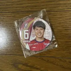 ファジアーノ岡山 6 輪笠祐士選手　缶バッジ　レノファ山口