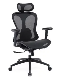 人間工学オフィスチェア ブラック