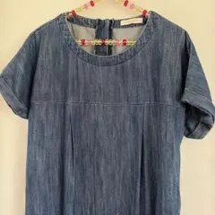 chocol raffine robe デニムワンピース インディゴ Fのサムネイル