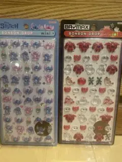 ボンボンドロップシール　ベイマックス&スティッチミニ