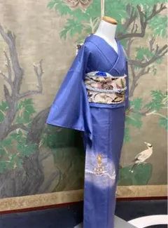 セール　新品しつけ糸付き　正絹　結城紬　ぼかし袷着物　五月みどりさん　パール 2026年最新】五月みどり 着物の人気アイテム - メルカリ
