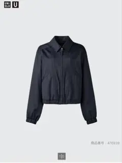 uniqlo u ジップアップショートブルゾン 09 BLACK