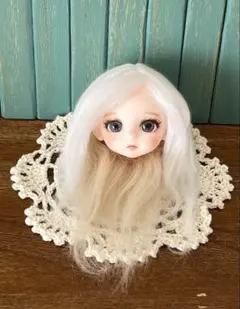 ももちゃんママ様専用　ダイソー　 開眼ドールヘッド　 メイクカスタム 17