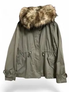 ZARA MAN　モッズコートファー付 リフレクターカーキ 美品】ZARA モッズコート カーキグリーン｜Yahoo!フリマ（旧