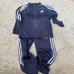 adidas ジャージセット 黒 110