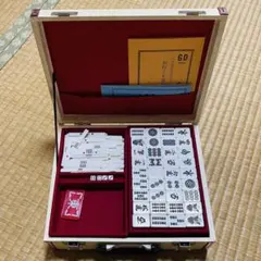 昭和レトロ】高級麻雀セット/ 背竹牌 /木製ケース付き - メルカリ