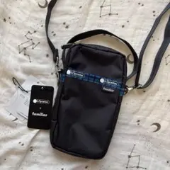 全新Lesportsac x familiar チェック柄トートバッグ - メルカリ