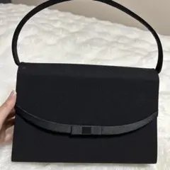 ブラックフォーマルバッグ スエード